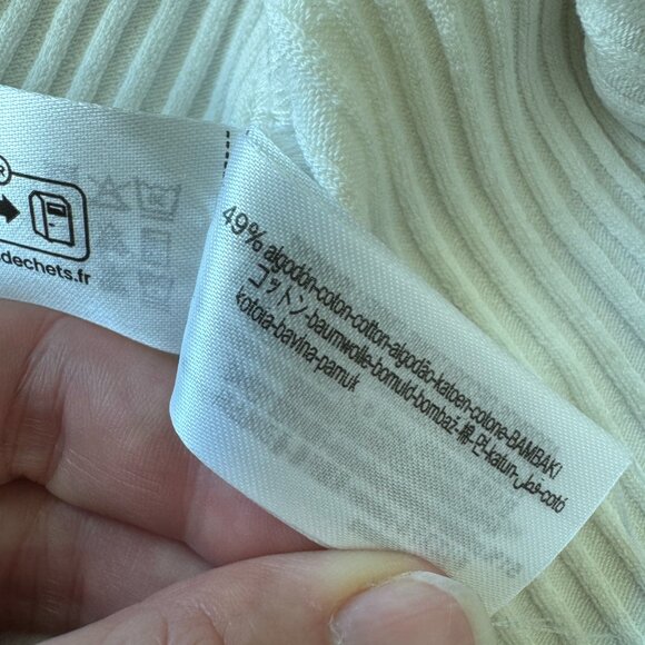 ZARA Ribbed Knit Peplum Tank – Size S – Never Worn - Picture 13 of 13